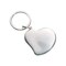 Contemporary Home Living 2" x 2" Silver Hinged Heart Locket Key Chain